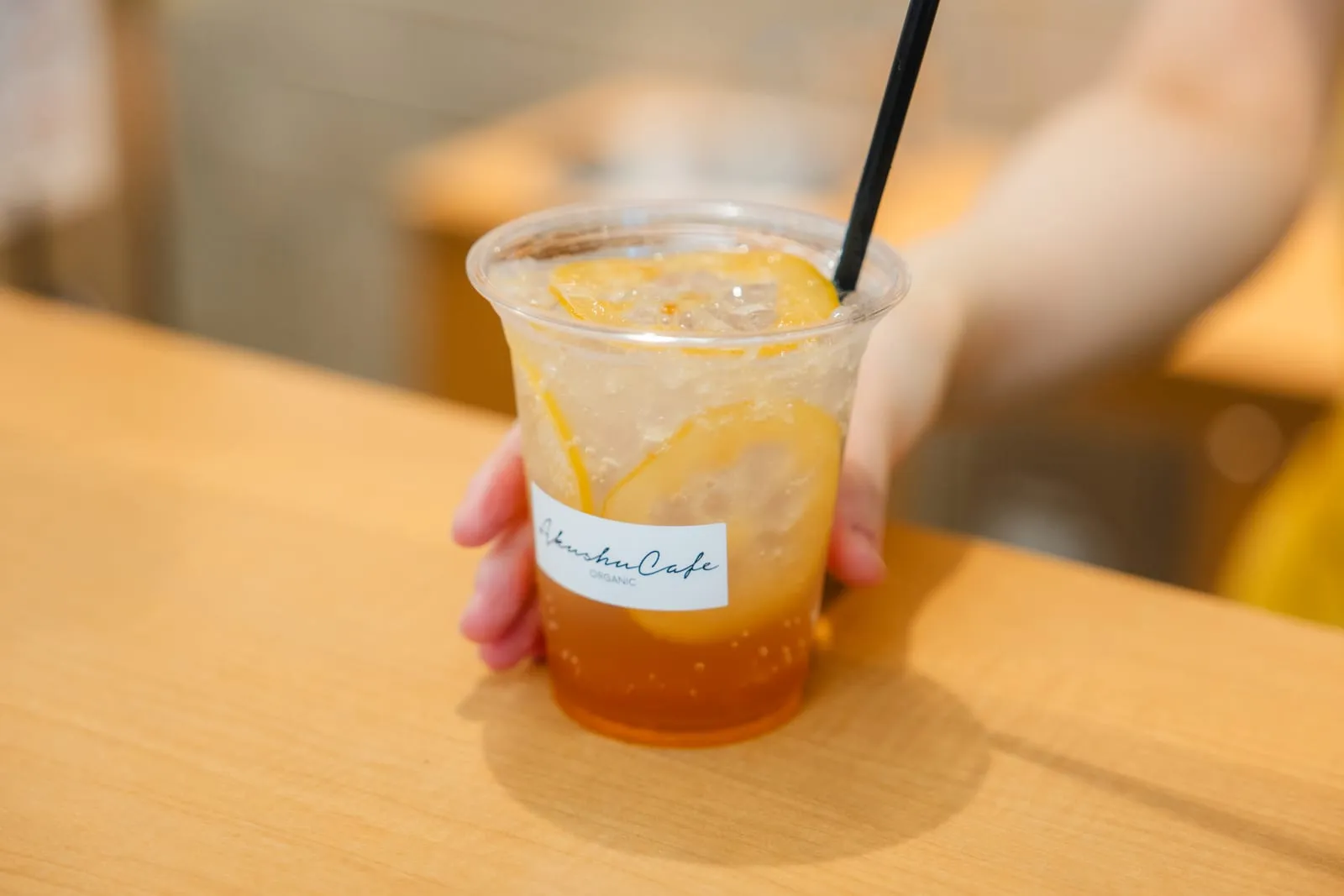 おりづるタワーのカフェで提供されるドリンク