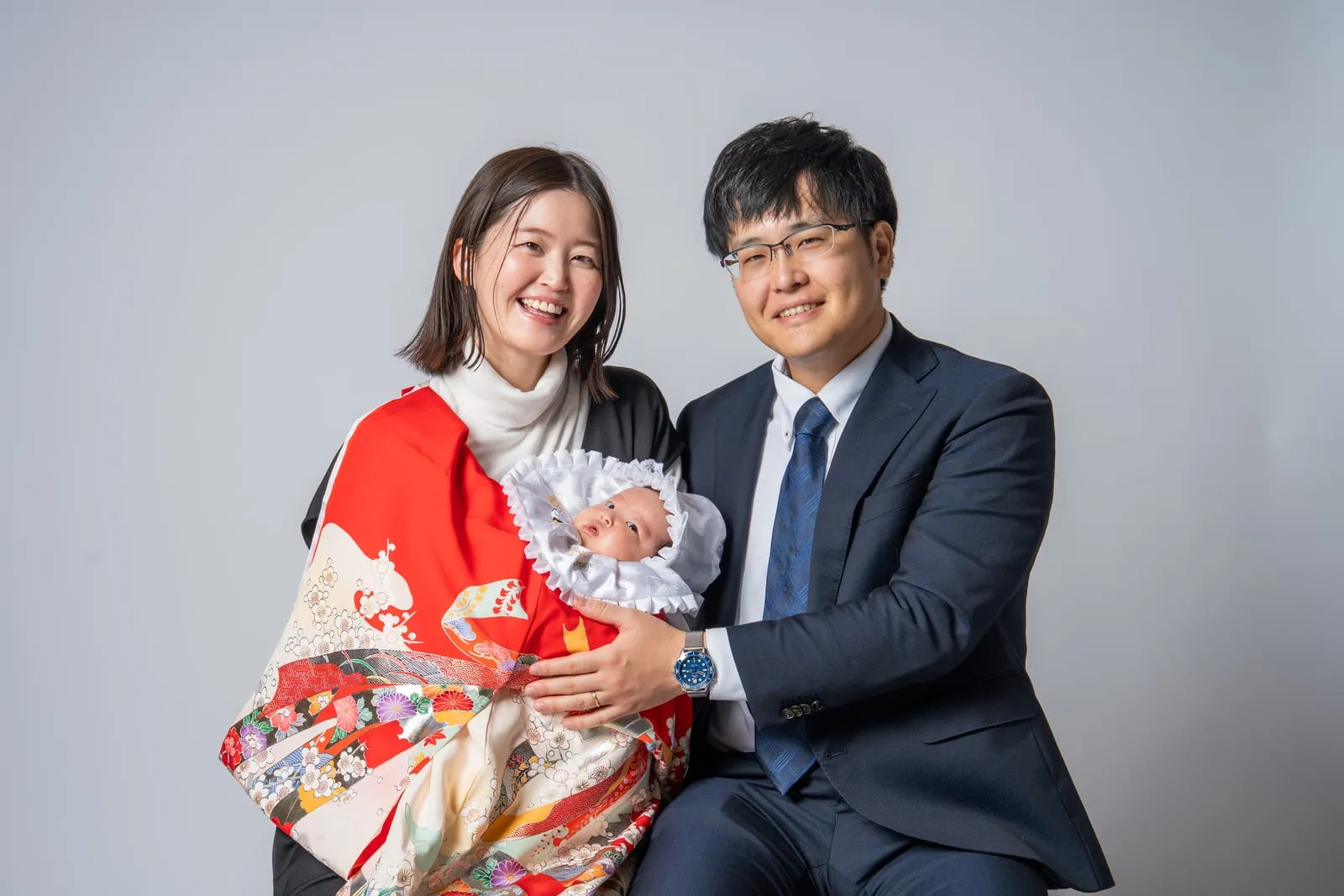 お宮参りの記念写真